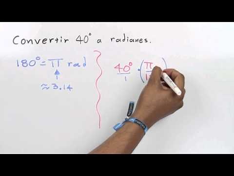 Convertir grados a radianes│ejercicio 1