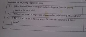 Question 7: Comparing Representations\begin{tabular}{l}7.1.7.... | Filo