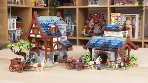 Rebuilding LEGO Ideas 21325 Medieval Blacksmith into a barn