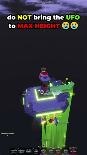 The *NEW* Fisch UFO BREAKS AT MAX HEIGHT 😭 #fisch #roblox #robloxmemes #robloxshorts #gaming