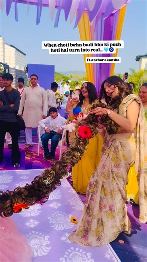 Tag ur choti bhn jo apk lia ye sab krti hai... #reels #post #emcee #haldifun #uttrakhand | Anchor Akki Mehta