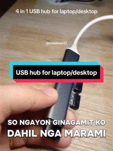 4 in 1 USB Hub for Laptop and Desktop Devices