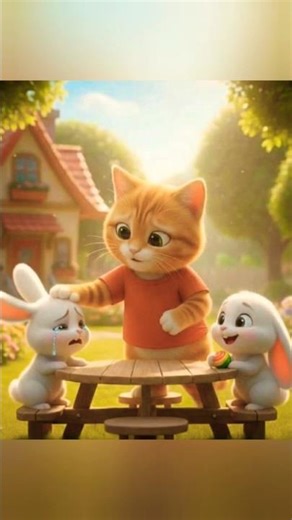 Heart Melting Candy Story 🍭 | Crying Rabbit, Kind Cat & Rat | Sweetest Animal Friendship