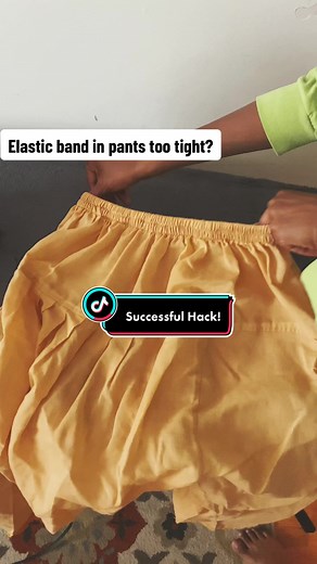 Tight Pants Hack: Stretch Elastic Waistband with Heat