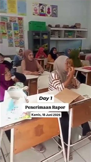 Day 1 Penerimaan Rapor Semester 2 Tahun Pelajaran 2025-2026 #raport #sekolah #kenaikankelas