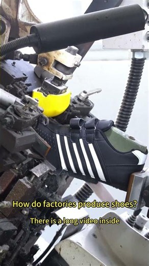 How do factories produce shoes? #factoryprocess #factoryproducts #manufacturing