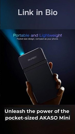 Unbelievable Mini Projector! AKASO Pocket-Sized 1080P DLP Projector with WiFi & Stereo Speakers!
