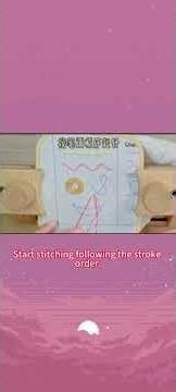 Embroidery book stitch method 3