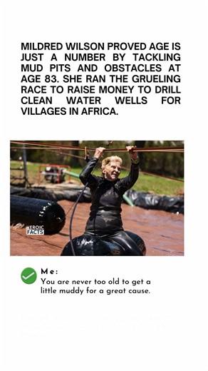 The 83 Year Old Muddy Mildred Who Completed Her Third Tough Mudder #ToughMudder #MildredWilson #Cl