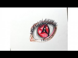 How to draw Sharingan eye | Anime eye drawing | Step by Step tutorial
