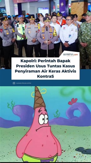 Kasih kenceng pak pakpol, jangan kasih kendor 💪 #memes #memecringe #police #viral #spongebob