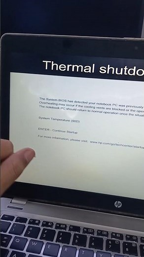 hp elitebook folio thermal shutdown occurred system temperature 90d #issue #problem #fix #laptop #it
