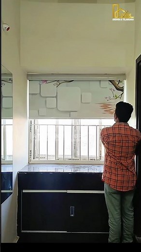 3D Blinds For Windows #vijayawada ☎️9059459025 #atrixinteriors #rollerblinds #customblinds #shorts