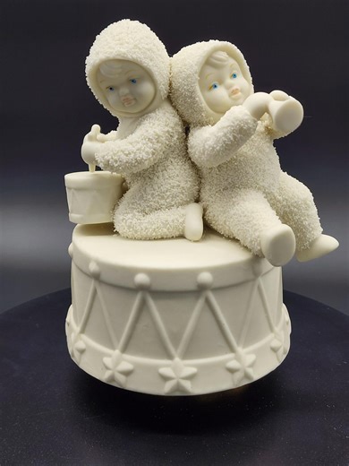 Snowbabies Play Me A Tune Little Drummer Boy Figurine Music Box, Department 56, Retired, Vintage, Holiday, Christmas, Musical - Etsy
