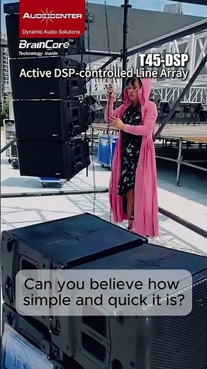 Effortless Power: Setting Up the Audiocenter T45-DSP Line Array System