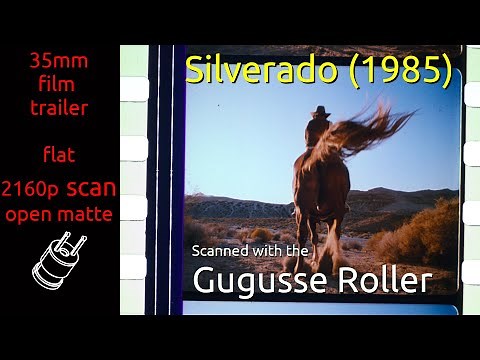 Silverado (1985) 35mm film trailer, flat open matte, 2160p