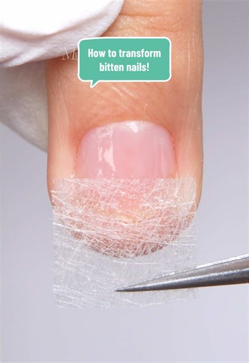 How to transform short and bitten nails! Fix the short and bitten nails with fiber and polygel! 👉🏻Follow us for more nail tutorials! #melodysusie #nailtutorial #nailcare #nailtechcheck #nailtok