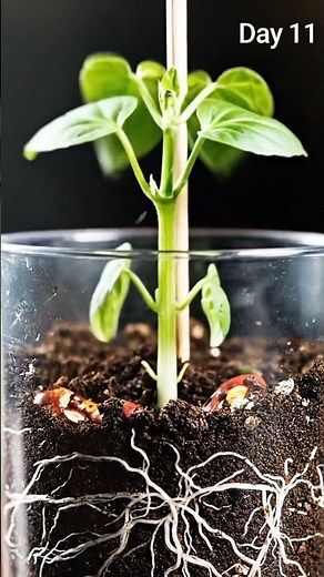 Incredible Bean Plant Time-Lapse! 🌱 Watch it Grow in 35 Days #plants