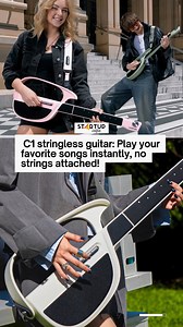 C1 stringless guitar: Play your favorite songs instantly, no strings attached! | Startup Selfie