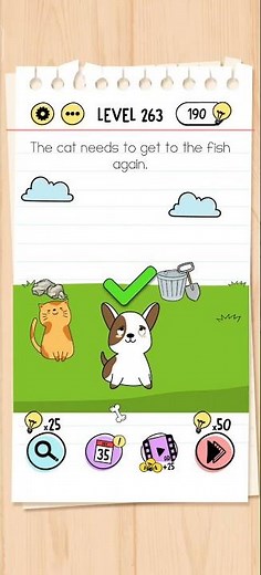 Brain Test Level 263 Solution & Walkthrough | Tricky Puzzles (Android & iOS Shorts)