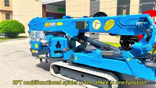 #sptspidercrane #spt299 #spt499 #minicrane #liftingweights #crawlercrane #hoist #hoistcrane #liftmachine #glassinstall #personnelbasket #wireropesling #glasssuction | Leo Spt Crane