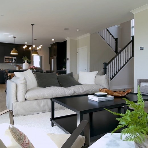 Nitti Development on Instagram: "To really get a feel for how comfortable our newest model lives, we thought it best to share a video walkthrough of our Morgan model. The Morgan is flexible, covering from 2,747 sq feet to 3,081 sq. feet, with three to five bedrooms, 2 1/2 to 4 1/2 baths, a study/flex room, a loft, and a large mud room. Each bedroom has its own walk-in closet and either a tray ceiling or a pan ceiling. The spacious laundry room is conveniently located upstairs. As you’ll see in t