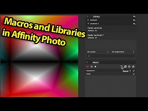 Macros And Libraries In Affinity Photo | How To Record Steps And Playback | Graphicxtras