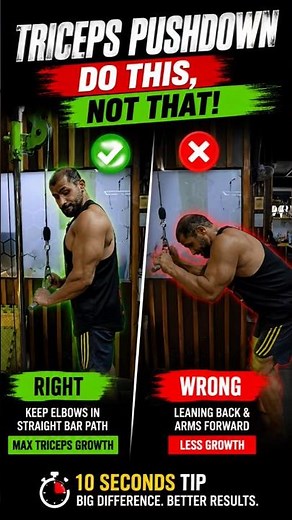 Stop Doing Triceps Pushdowns Like This! ❌