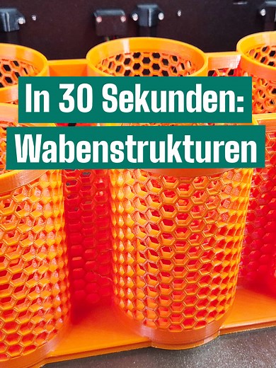 🧠🔧 In 30 Sekunden: So erstellst du perfekte Wabenstrukturen für deinen 3D-Druck! 🐝💡 #3DDruck #Wabenstruktur #3DPrintMunich #Fusion360 #DesignTipps #CAD
