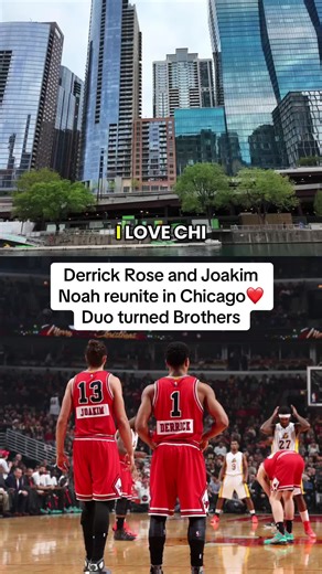 Derrick Rose and Joakim Noah, a once great Chicago Bulls duo, reunite for a trip through Chicago where they reflected on their time playing together❤️ #basketball #hoops #NBA #throwback #chicagobulls