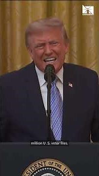 Trump alleges China illegally acquired US voter files during the 2020 election cycle