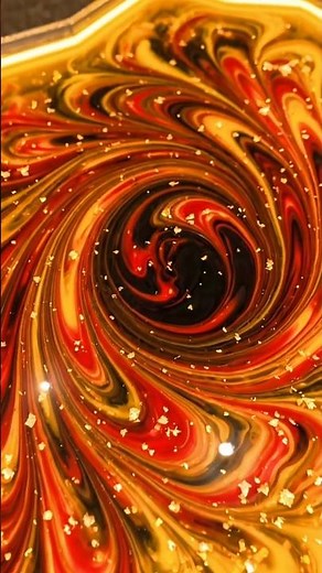 🧡 Making an Ultra-Luxury Golden Amber Swirl Epoxy Resin Table ✨ #shorts #viral #satisfying #asmr