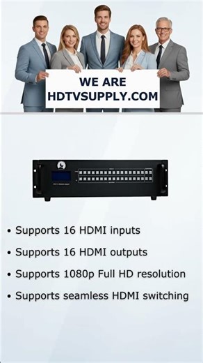 WolfPack 1080p 16x16 Seamless HDMI Video Wall Matrix Switch