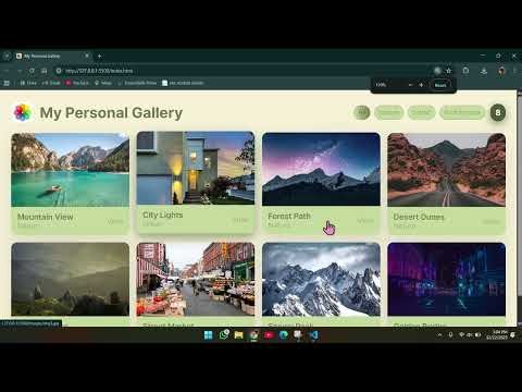 Responsive Image Gallery | Web Design and Development | Internship Task 6 | HTML, CSS & JavaScript