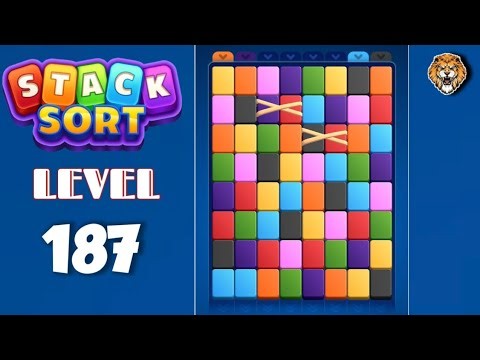 Stack Sort : Color Puzzle Level 187 Walkthrough