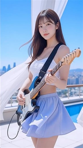 Perform a 30-second guitar solo #aimodel #ailookbook #guitar