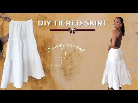 HOW TO: Make your own Tiered Maxi Skirt DIY! (Sewing Tutorial)