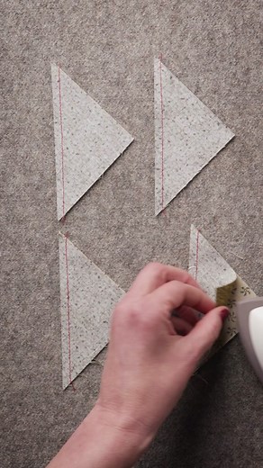 Sewing over a pinwheel center is an education on why you should pop your seams! When creating the Triangle Squares, press toward the dark and trim off your dog ears to get all the extra fabric out of the way 🪡🧵 #quilt #quilting #quiltingtips #quiltingtutorial
