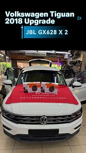 Volkswagen Tiguan 2018 installed JBL GX628 Speaker Front Door & Back...