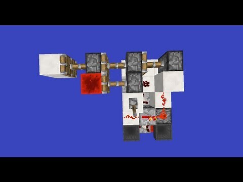 Flush Horizontal Triple Piston Extender Flush From 3 Sides! | Minecraft