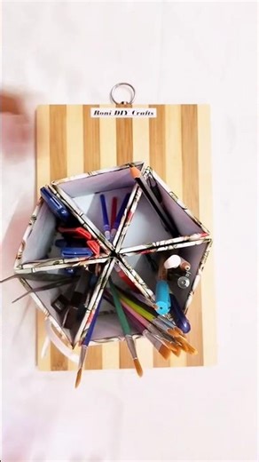 From Trash to Treasure: The Fancy Pen Holder Makeover #diy #diypencilholder #craft #diyprojects #diy