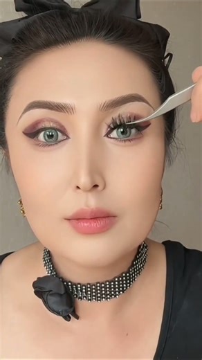 Flawless Eyelash Application Tutorial |Easy Beauty Hack for Perfect Lashes✨#makeup#eyelashes#beauty