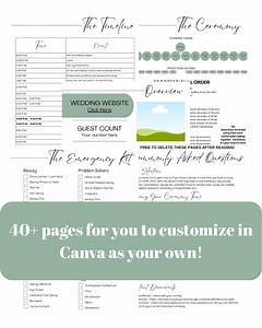 Ultimate Editable Wedding Planning Template - Etsy Canada