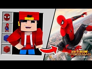 Minecraft - HOW TO BECOME SPIDER-MAN FAR FROM HOME!!