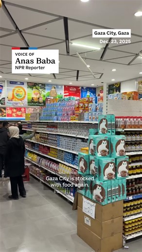 NPR on Instagram: "New eateries are popping up in Gaza after months of famine, but prices are high and many people still rely on aid to survive.⁠ ⁠ Reporter: Anas Baba/NPR⁠ Videographer: Anas Baba/NPR⁠ Producer: Catie Dull/NPR⁠ ⁠ Note: A previous version of this video listed the date as Dec. 23, 2026. The footage was recoded on Dec. 23, 2025."