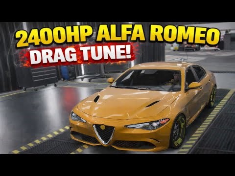2.400HP Alfa Romeo Drag Tune Car Parking Multiplayer 2