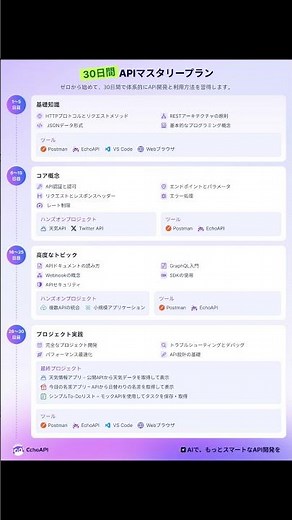 ゼロから始めて30日でAPIを完全マスター！ #api #効率化