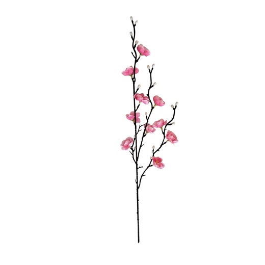 Cherry Blossom Stems,Spring Table Decor,Artificial Plum Blossom Branch, Fake Cherry Blossom Stems 21" Long Stem Faux Silk Flower for Wedding Home Office Bedroom Party Table Centerpiece(Pink)