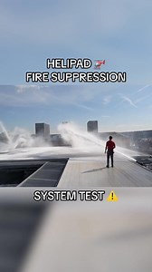 1K views | Helipad Fire Suppression System Test #FireProtection #firesafety #firesuppression | KORD Fire Protection | Facebook