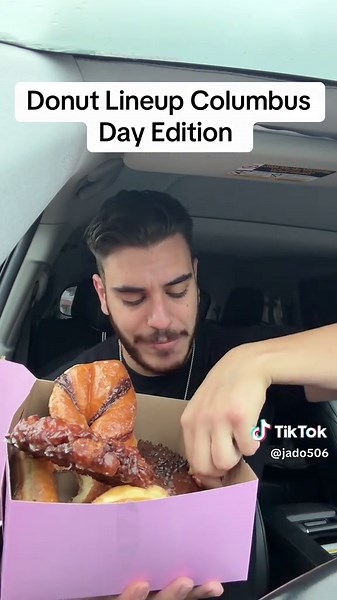 Donut Taste Test for Columbus Day Celebration